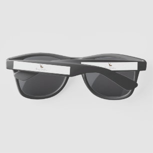 SlipperyJoe's line art silhouette reindeer minimal Sunglasses