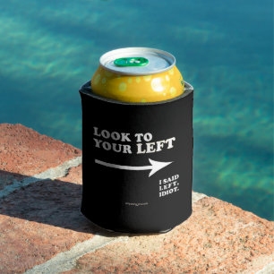 SlipperyJoe's look to your left thick geometric ce Can Cooler