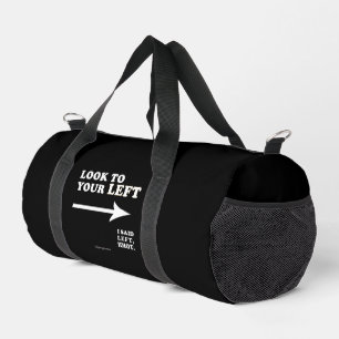 SlipperyJoe's look to your left thick geometric ce Duffle Bag