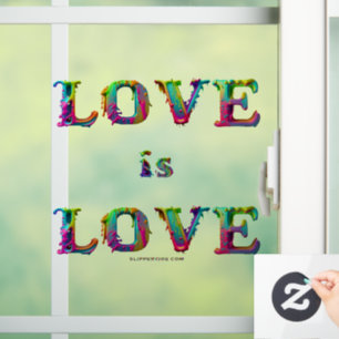 SlipperyJoe's love is love spray paint gay pride c