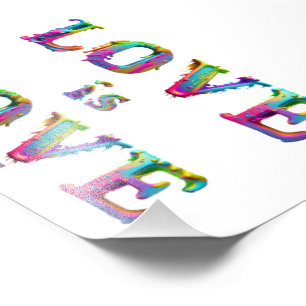 SlipperyJoe's love is love spray paint gay pride c Photo Print