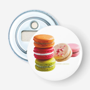 SlipperyJoe's Macaroon cookies French stacked food Bottle Opener
