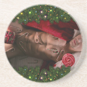 SlipperyJoe's male chest six pack stomach bare tor Coaster