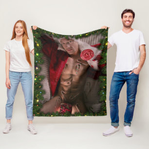 SlipperyJoe's male chest six pack stomach bare tor Fleece Blanket
