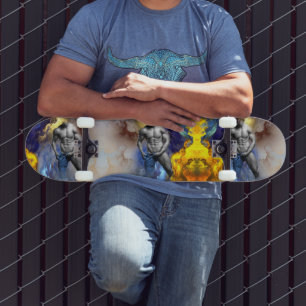 SlipperyJoe's Man steamy shirtless abs sixpack put Skateboard