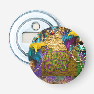 SlipperyJoe's Mardi Gras Bead Necklaces doubloons  Bottle Opener