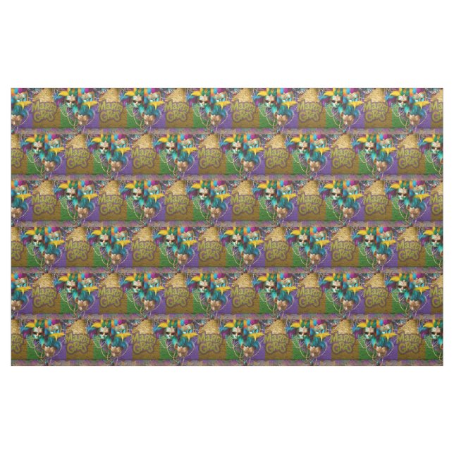 SlipperyJoe's Mardi Gras Bead Necklaces doubloons  Fabric (Yard)