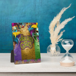 SlipperyJoe's Mardi Gras Bead Necklaces doubloons  Plaque