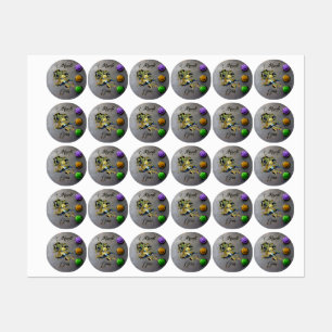 SlipperyJoe's Mardi Gras celebration decorative Ve