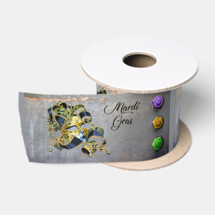SlipperyJoe's Mardi Gras celebration decorative Ve Satin Ribbon