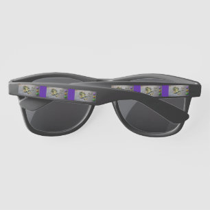 SlipperyJoe's Mardi Gras masquerade mask purple ye Sunglasses