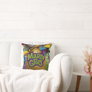 SlipperyJoe's Mardi Gras-themed graphic doubloons  Cushion