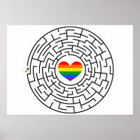 SlipperyJoe's maze encircles rainbow heart arrow m