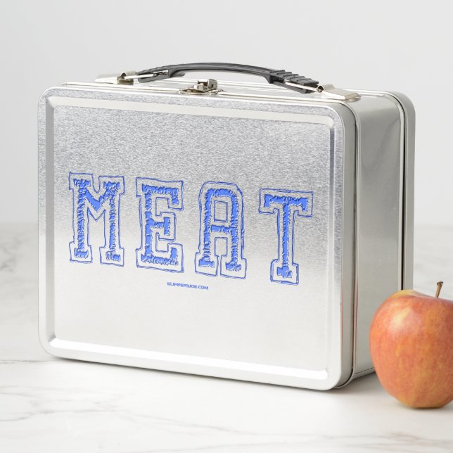SlipperyJoe's meat rawness toughness uneven highli Metal Lunch Box (In Situ)