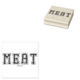 SlipperyJoe's meat rawness toughness uneven highli Rubber Stamp