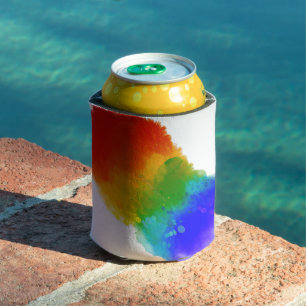 SlipperyJoe's modern pride splatter energy and col Can Cooler