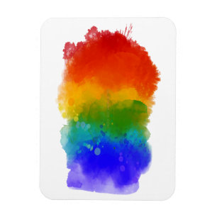 SlipperyJoe's modern pride splatter energy and col Magnet