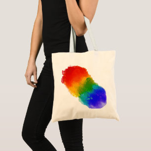 SlipperyJoe's modern pride splatter energy and col Tote Bag