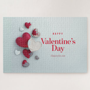 SlipperyJoe's modern Valentine's Day layout artist Jigsaw Puzzle
