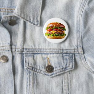 SlipperyJoe's mouthwatering cheeseburger crispy ba 6 Cm Round Badge