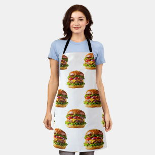 SlipperyJoe's mouthwatering cheeseburger crispy ba Apron