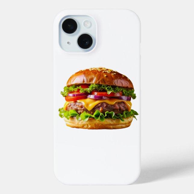 SlipperyJoe's mouthwatering cheeseburger crispy ba Case-Mate iPhone Case (Back)