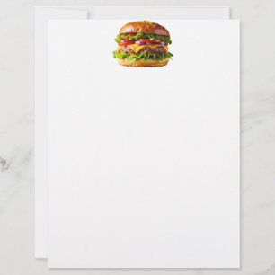 SlipperyJoe's mouthwatering cheeseburger crispy ba Custom Letterhead