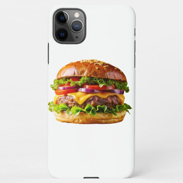 SlipperyJoe's mouthwatering cheeseburger crispy ba iPhone Case (Back)