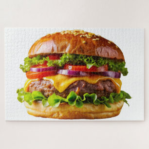 SlipperyJoe's mouthwatering cheeseburger crispy ba Jigsaw Puzzle