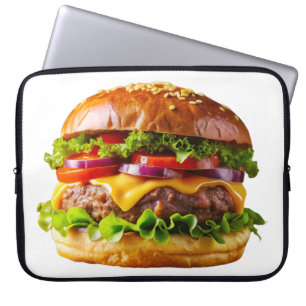 SlipperyJoe's mouthwatering cheeseburger crispy ba Laptop Sleeve