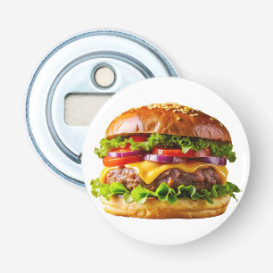SlipperyJoe's mouthwatering stacked hamburger thic Bottle Opener