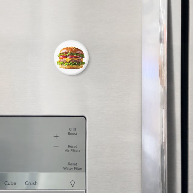 SlipperyJoe's mouthwatering stacked hamburger thic Magnet (In Situ (Fridge))