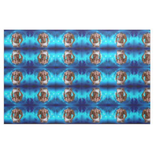 SlipperyJoe's muscular bearded man white underwear Fabric