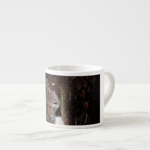 SlipperyJoe's muscular ghost stone dimly lit tunne Espresso Cup