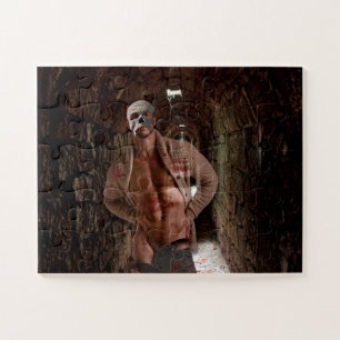 SlipperyJoe's muscular ghost stone tunnel Hallowee Jigsaw Puzzle