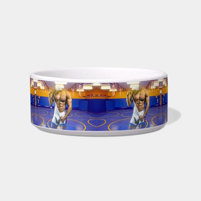 SlipperyJoe's muscular man bulge six-pack gym trai Bowl (Front)