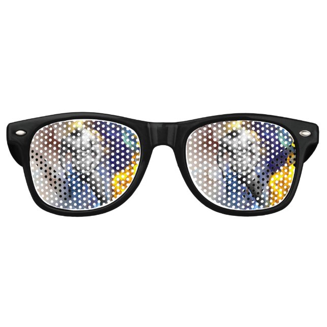 SlipperyJoe's muscular man physique steamy shirtle Retro Sunglasses (Front)