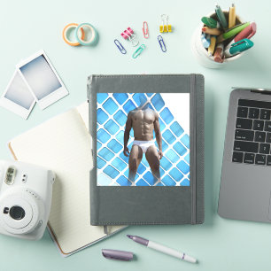 SlipperyJoe's muscular man six-pack abs white unde