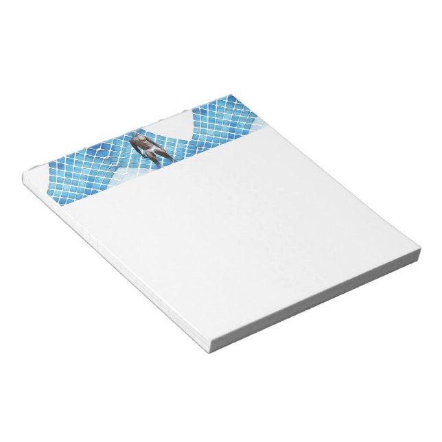 SlipperyJoe's muscular man six-pack abs white unde Notepad (Angled)
