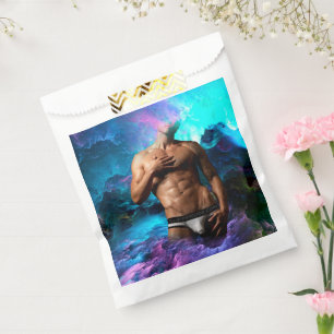 SlipperyJoe's muscular man underwear bulge cosmic  Favour Bag