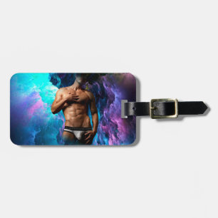 SlipperyJoe's muscular man underwear bulge cosmic  Luggage Tag