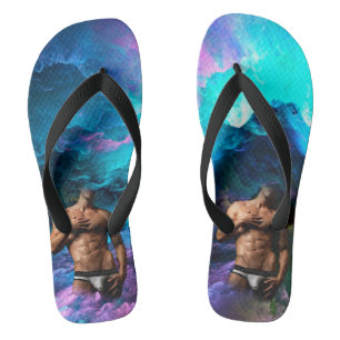 SlipperyJoe's muscular man underwear bulge cosmic  Thongs