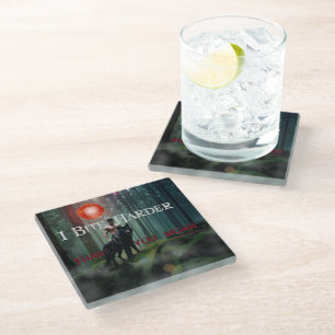 SlipperyJoe's mystical Halloween-style atmosphere Glass Coaster