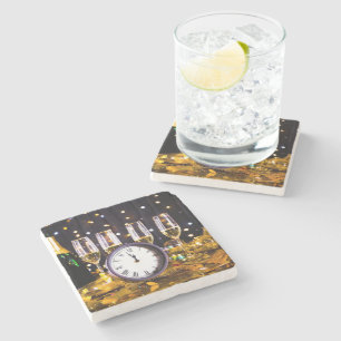 SlipperyJoe's New Year thrilling moments classic c Stone Coaster