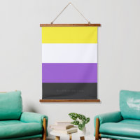 SlipperyJoe's Nonbinary Pride Flag yellow white pu