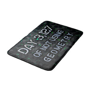 SlipperyJoe's not using geometry interlocking hexa Bath Mat