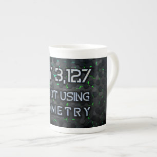 SlipperyJoe's not using geometry interlocking hexa Bone China Mug
