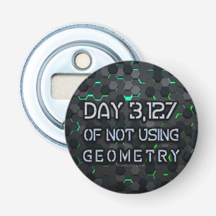 SlipperyJoe's not using geometry interlocking hexa Bottle Opener