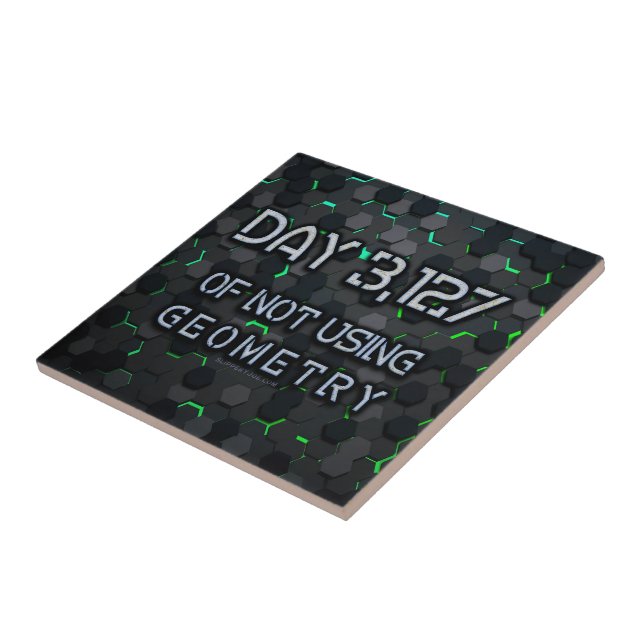 SlipperyJoe's not using geometry interlocking hexa Ceramic Tile (Side)