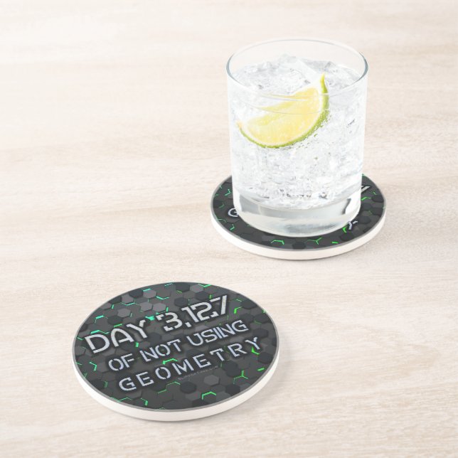 SlipperyJoe's not using geometry interlocking hexa Coaster (Side)